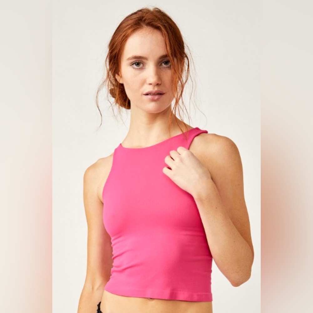 Free People Intimately Clean Lines Cami in Raspberry | Size M/L